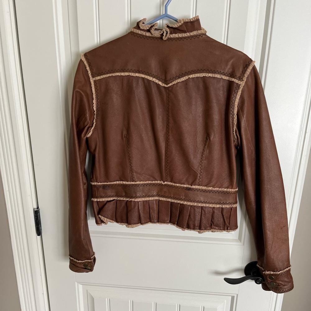 Leather coat